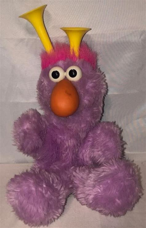 Sesame Street Honker Purple Plush Nose Honks Applause Muppet 14" Puppet VTG 1993 | #4596776118