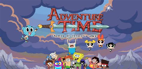 Everyone in the Adventure Time Title Card by JJEshedArt on DeviantArt