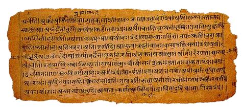 This manuscript of the Rigveda, a compilation of Sankskrit hymns, contains the earliest mention ...