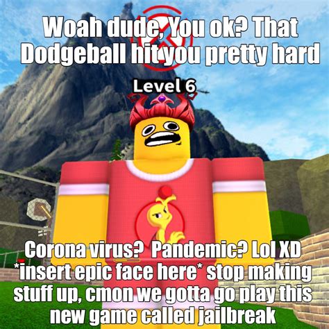 Ow, that dodgeball hurt : r/ROBLOXmemes