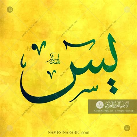 yasin-name-in-arabic-calligraphy | Islamic art calligraphy, Arabic ...