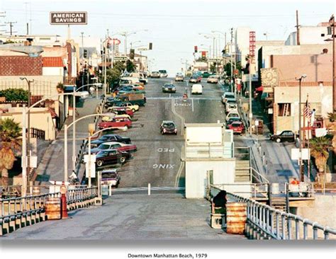 Looking up Manhattan Beach Blvd. From the Manhattan Beach Pier, 1979. | Manhattan beach pier ...