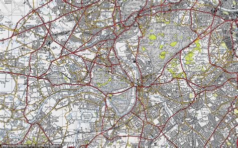 Historic Ordnance Survey Map of Teddington, 1945