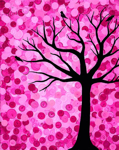 Family Tree in Pink - Reno Ellie Artworks