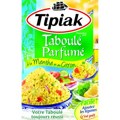 Grossiste Taboulé menthe/citron 350g - TIPIAK