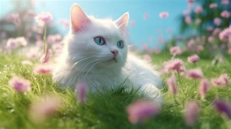 Premium AI Image | cute cat HD 8K wallpaper Stock Photographic Image