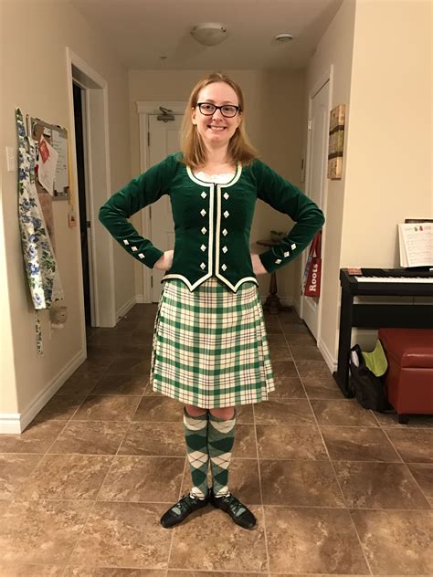 Green Milne Highland Dance Kilt Outfit | Highland dance, Scottish ...