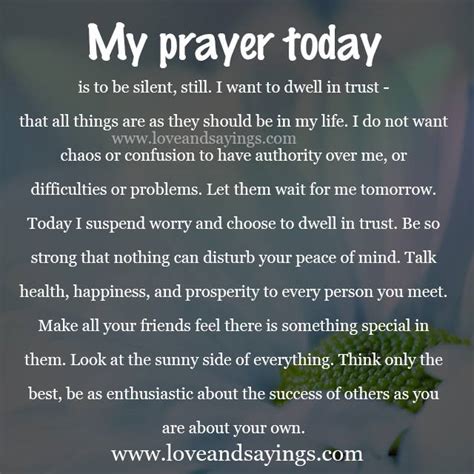 My Prayer Today