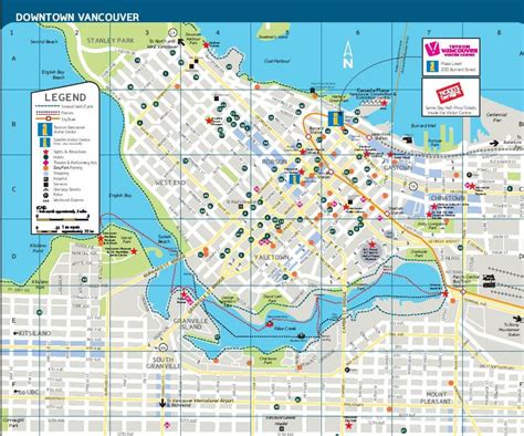 Vancouver street map - bykort over vancouver bc (British Columbia / Canada)