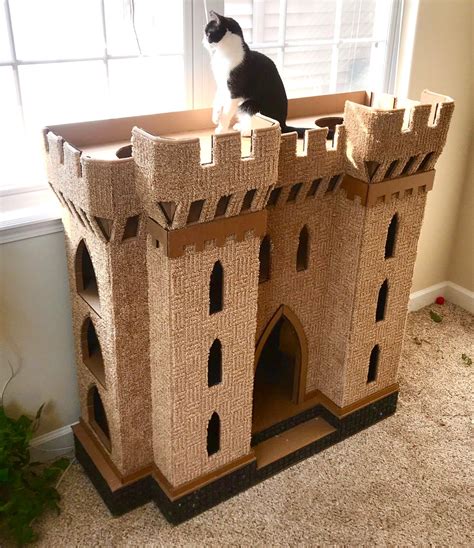 DIY Cat Castle Gothic Plans Cardboard Play House. Pattern Files Included. digital Downloads Only ...