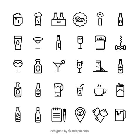 Premium Vector | Bar icons