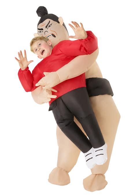 Inflatable Sumo Wrestler Pick Me Up Child Costume