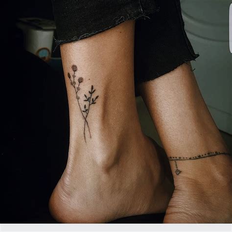 Tiny Tattoo Idea - minimal tattoo | nature | small tattoo | foot tat | placement - TattooViral ...