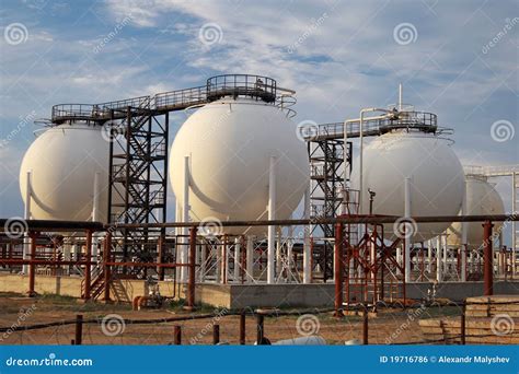 Gas Processing Plant. stock photo. Image of outside, cooking - 19716786