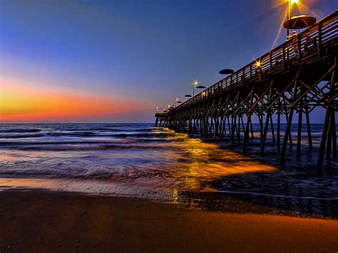 Garden City Beach Pier by Terry Shoemaker