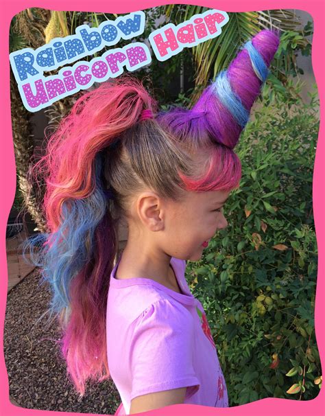 Crazy Hairstyles For Girls Rainbow | Wacky hair days, Wacky hair, Hair styles