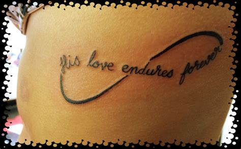 Infinity tattoo. His love endures forever. | Forever tattoo, Tattoos, Love articles