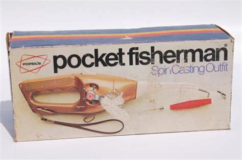 70s vintage Popeil Pocket Fisherman spin casting fishing rod set ...