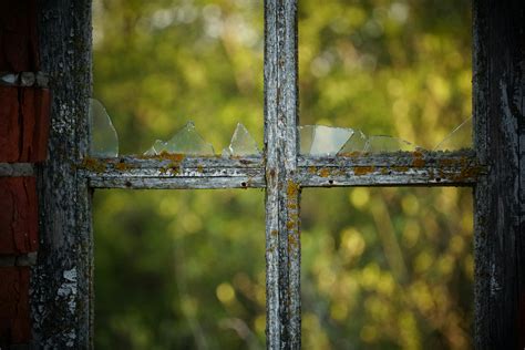 Broken Glass of an Old Window · Free Stock Photo