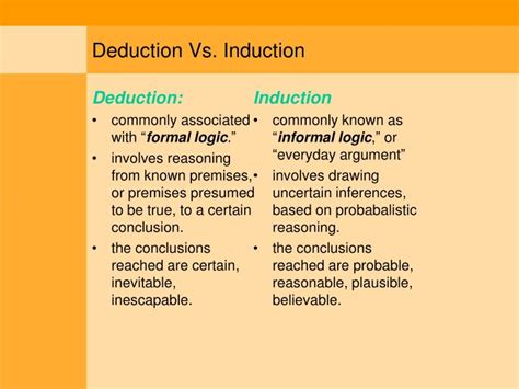 PPT - Formal Versus Informal Logic PowerPoint Presentation - ID:222442