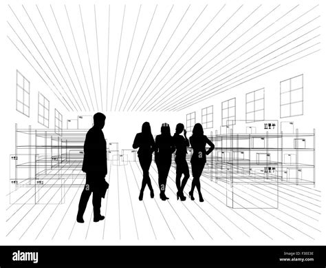 Silhouettes of business people Stock Photo - Alamy