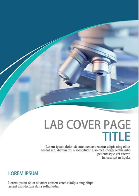 5+ Printable Lab Report Cover Page Template In PSD Word, Google Docs