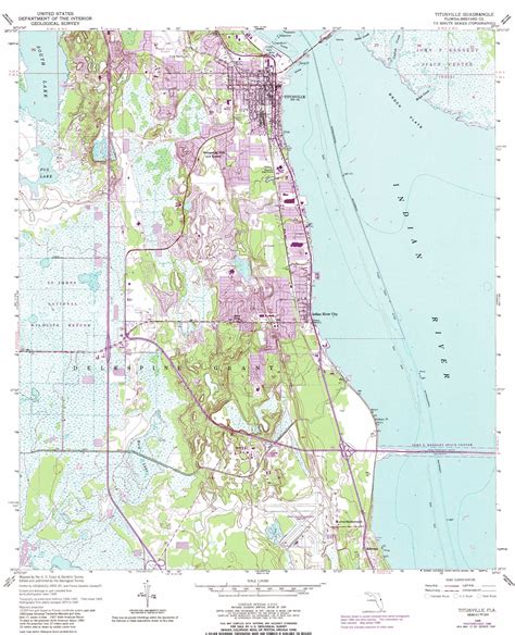 Titusville topographic map 1:24,000 scale, Florida