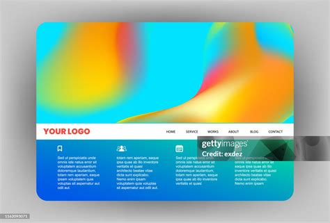 Modern Website Template Design High-Res Vector Graphic - Getty Images