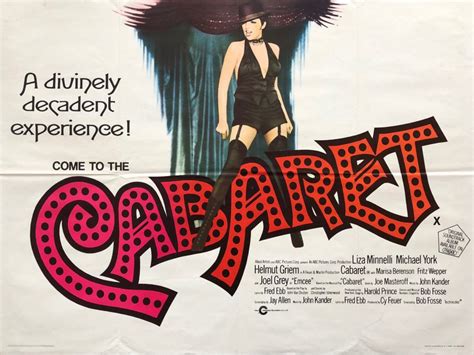 Original Cabaret Movie Poster - Bob Fosse - Liza Minnelli - Oscar Winner