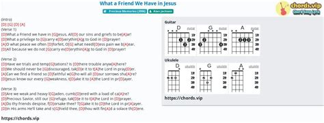 Chord: What a Friend We Have in Jesus - tab, song lyric, sheet, guitar ...