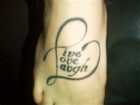 Live Laugh Love Tattoos Designs, Ideas and Meaning | Tattoos For You