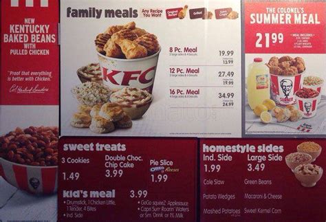 Kfc Sides Menu