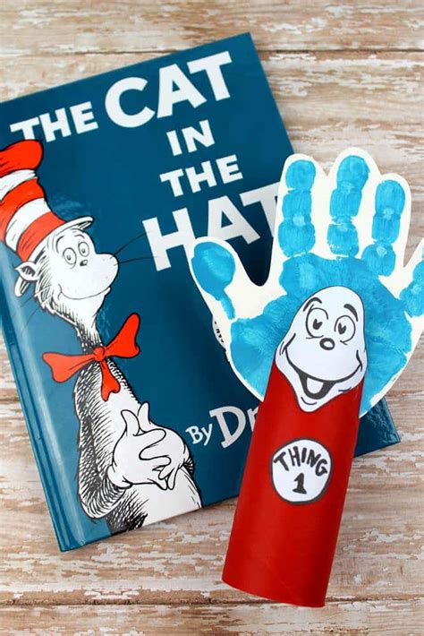 Fun and Easy Dr. Seuss' Cat in the Hat Crafts - Thing 1 and Thing 2