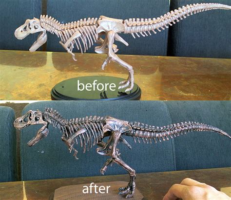 CrabFu Blog: T-Rex Toy Skeleton Makeover