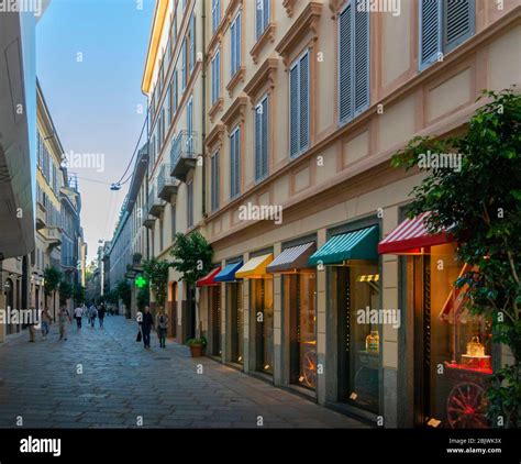 Street view in the city of Milan, Italy Stock Photo - Alamy