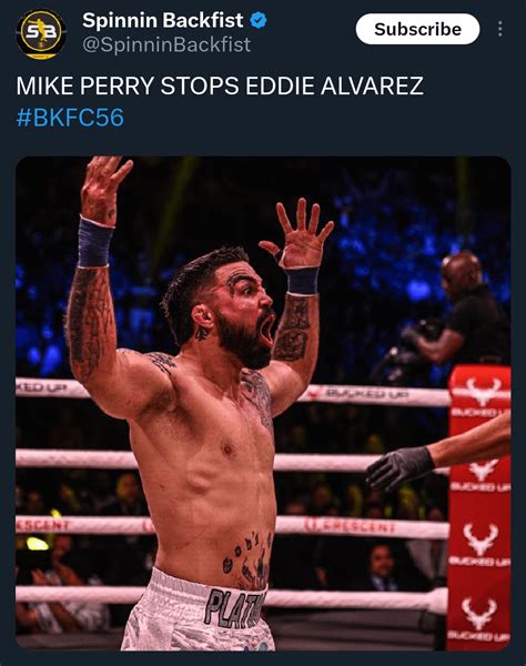 Mike Perry defeats Eddie Alvarez in BKFC : r/ufc