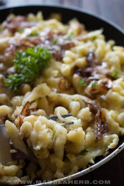 Cheese Spaetzle Recipe (Käsespätzle) | Masala Herb