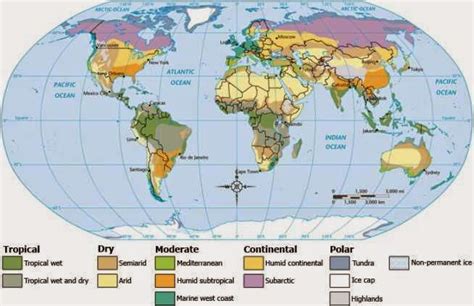 Climate Regions World Map