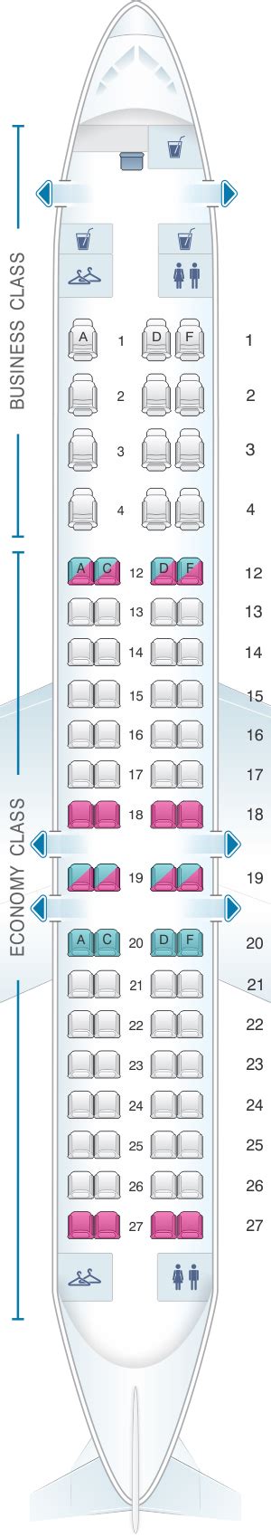 Seat Map Air Canada Bombardier CRJ900 | SeatMaestro