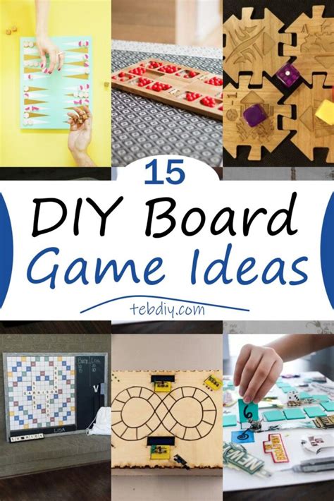 15 DIY Board Game Ideas For Family Fun Days - Teb DIY