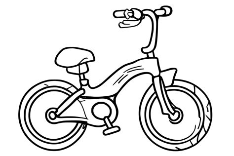 Bicycle Coloring Pages for Kids Graphic by MyCreativeLife · Creative ...