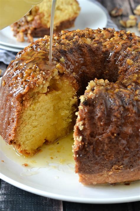 Rum Cake with Butter Rum Glaze | Recipe | Super easy dessert recipe ...