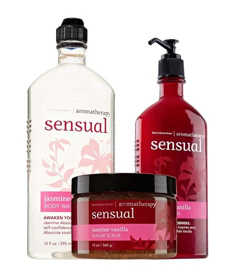 Bath & Body Works Aromatherapy Sensual Jasmine Vanilla - 3 Combo Pack - Buy Bath & Body Works ...