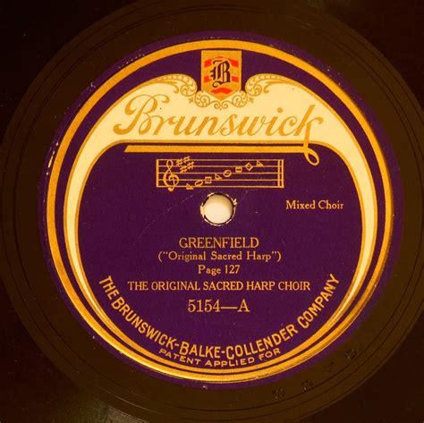 Jeff's 78 RPM Blog: Original Sacred Harp Choir