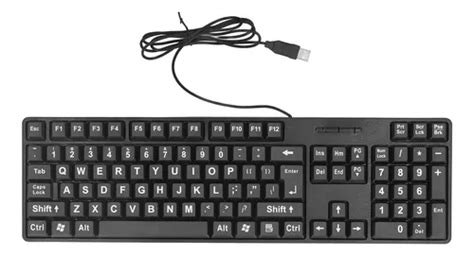 Teclado De Computadora De Letra Grande Con Cable Para Ancian | Cuotas sin interés