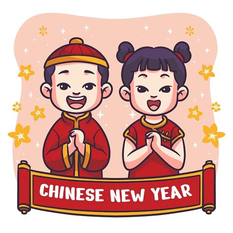 Free Vector | Hand drawn chinese new year illustration