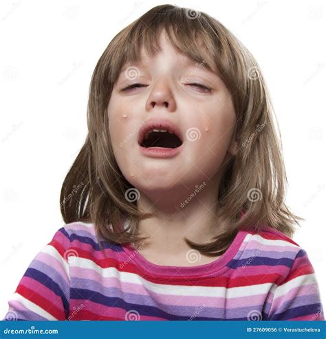 Crying Little Girl Royalty Free Stock Image - Image: 27609056