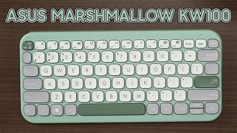 Actually good keyboard?! ASUS Marshmallow KW100 keyboard review! - YouTube