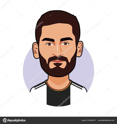 Ilkay Gundogan Germany National Team World Cup Vector Image Stock Vector by ©kimman 625804630