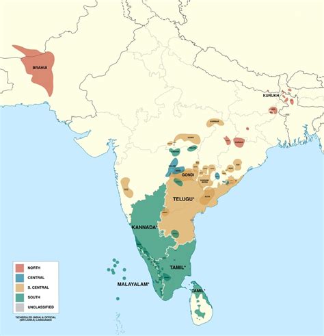 This is the most detailed map of Dravidian languages I have ever seen : MapPorn